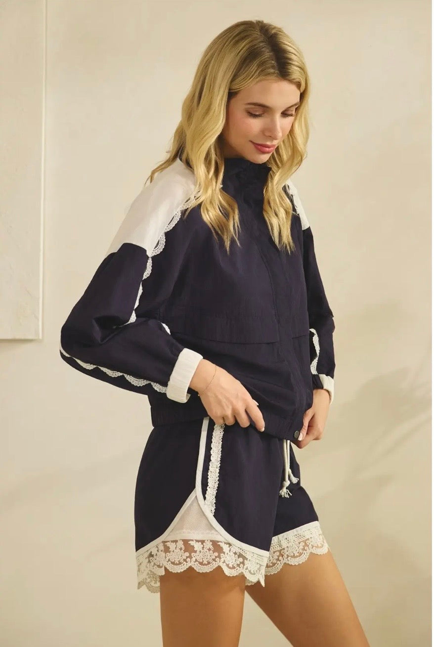 Navy Track Jacket