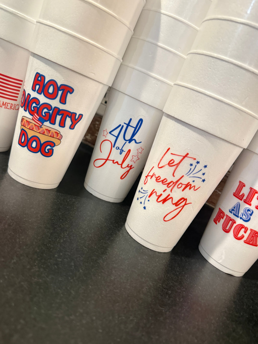 4th of July Cups
