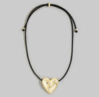 Large Heart Pendant Adjustable Necklace