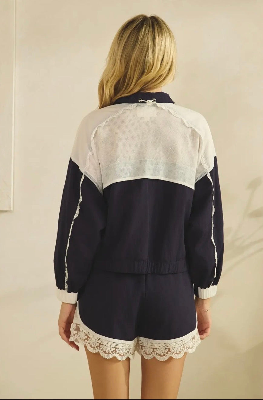 Navy Track Jacket