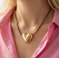Large Heart Pendant Adjustable Necklace