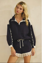 Navy Track Jacket
