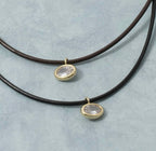 Oval Bezel Pendant Necklace