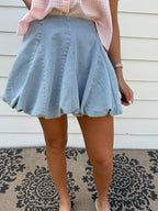 The Emily Light Denim Bubble Skirt