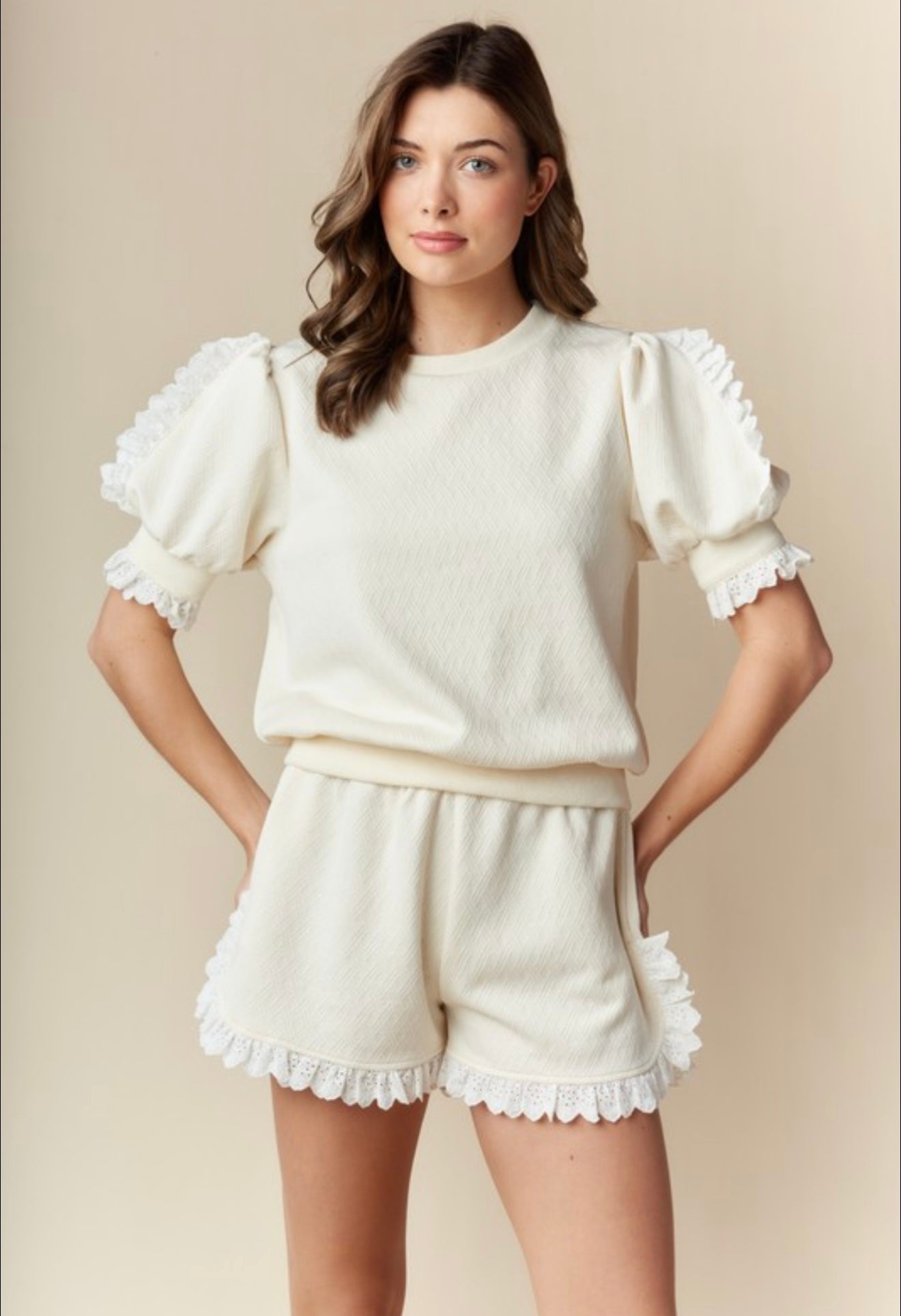 The Everly Eyelet Two Piece Set