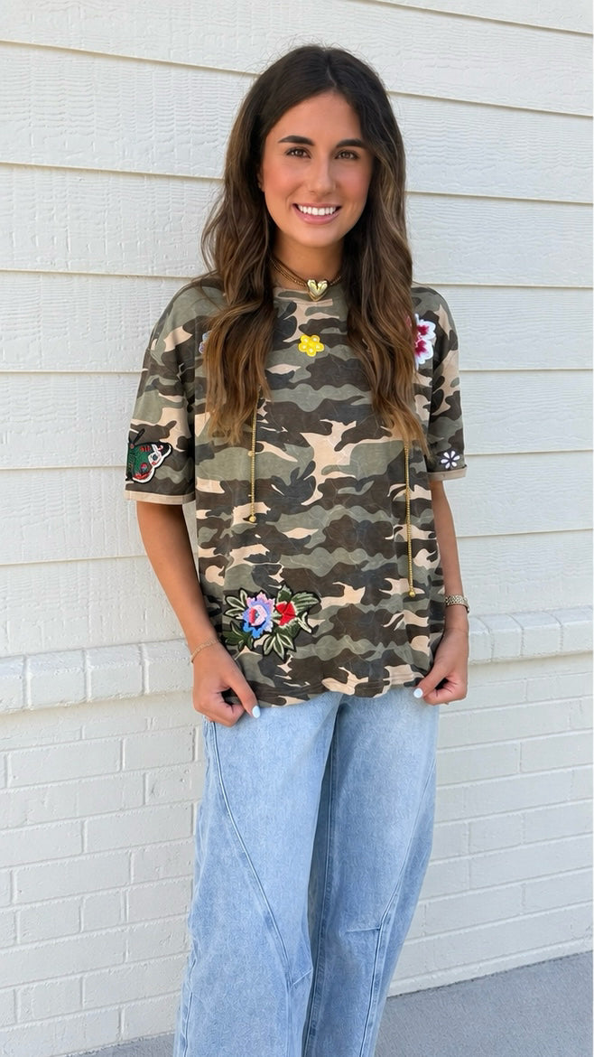 Oversized Camo Tee